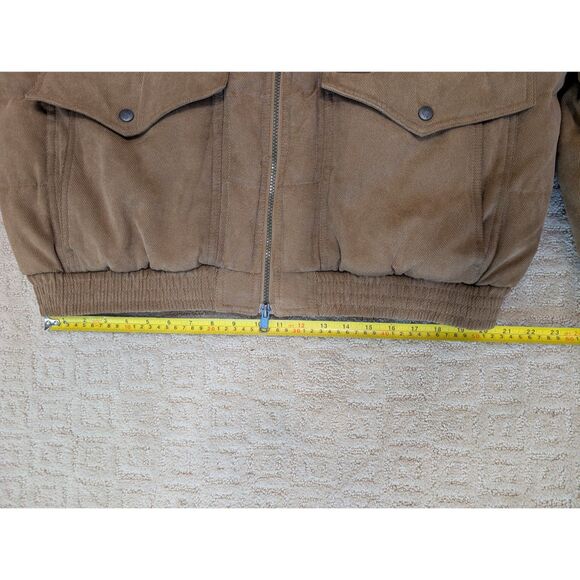 Outback Trading Company Jacket Mens XL Camel Tan Reversible Down Quilted - Picture 9 of 11